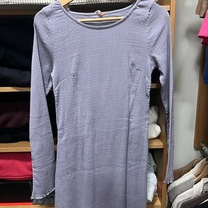 Elegant Lavender Long Sleeve Tunic